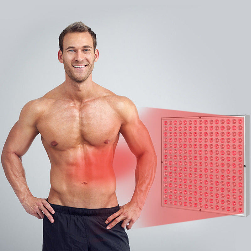 Lumybella red light therapy panel with full LED grid and aluminium frame